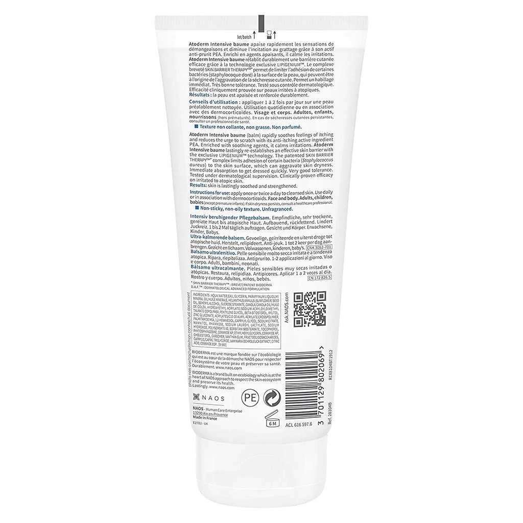 Bioderma Atoderm Intensive Ultra-soothing Balm For Atopic Skin 200 mL - Image 6