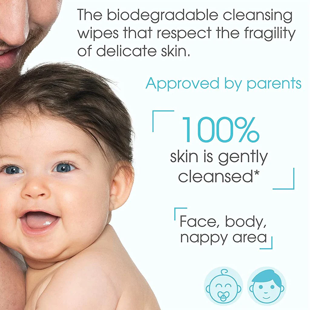 Bioderma ABCDerm H2O Wipes 60's - Image 4