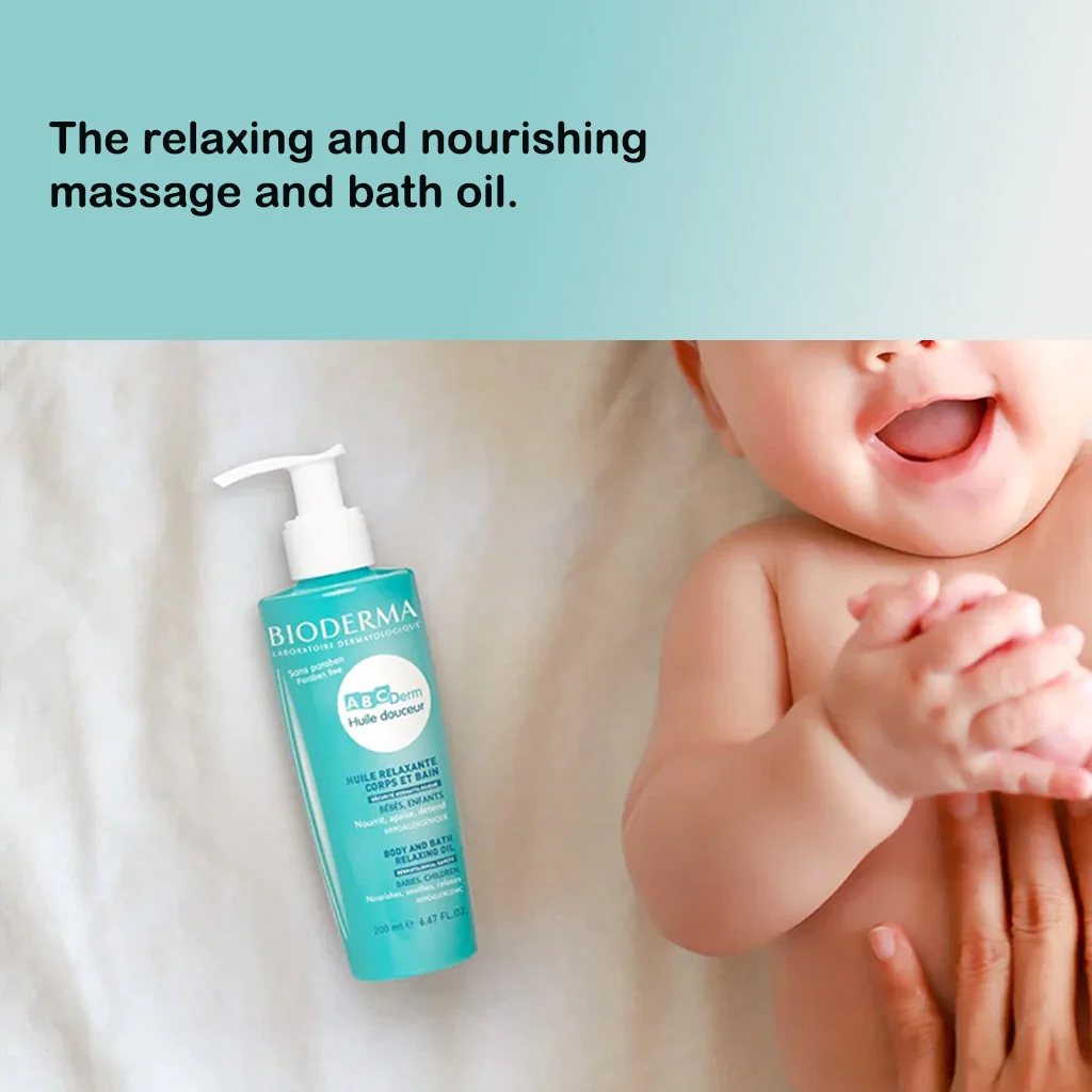 Bioderma ABCDerm Body And Bath Relaxing Oil 200 mL - Image 4