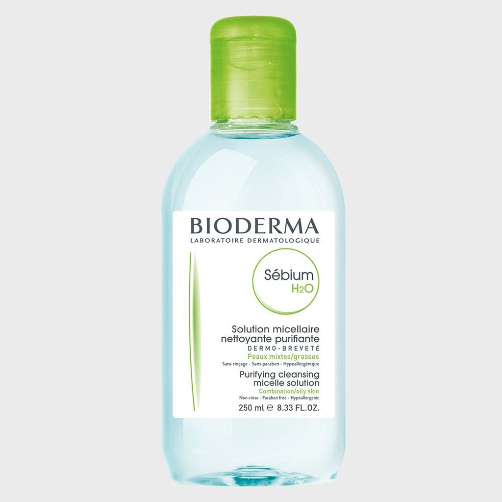 Bioderma Sebium H‚ÇÇO Cleansing Micelle Make-Up Remover Solution For Combination To Oily Skin 250 mL