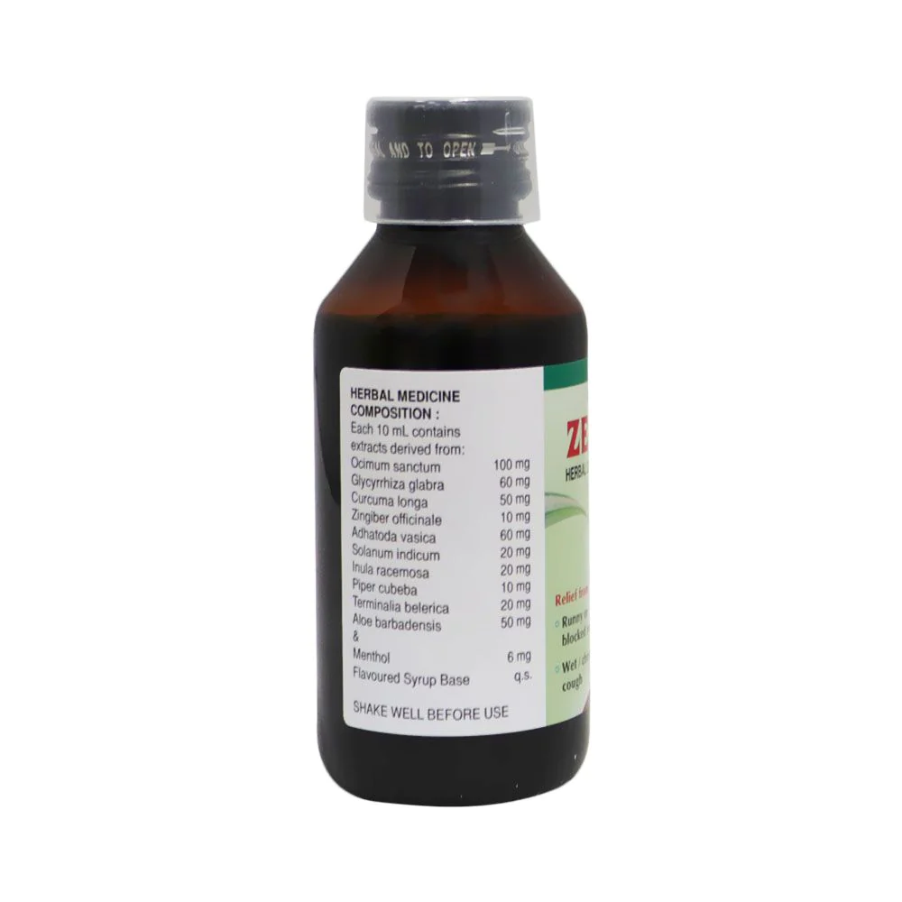 Zecuf Herbal Cough Syrup 100 mL - Image 2