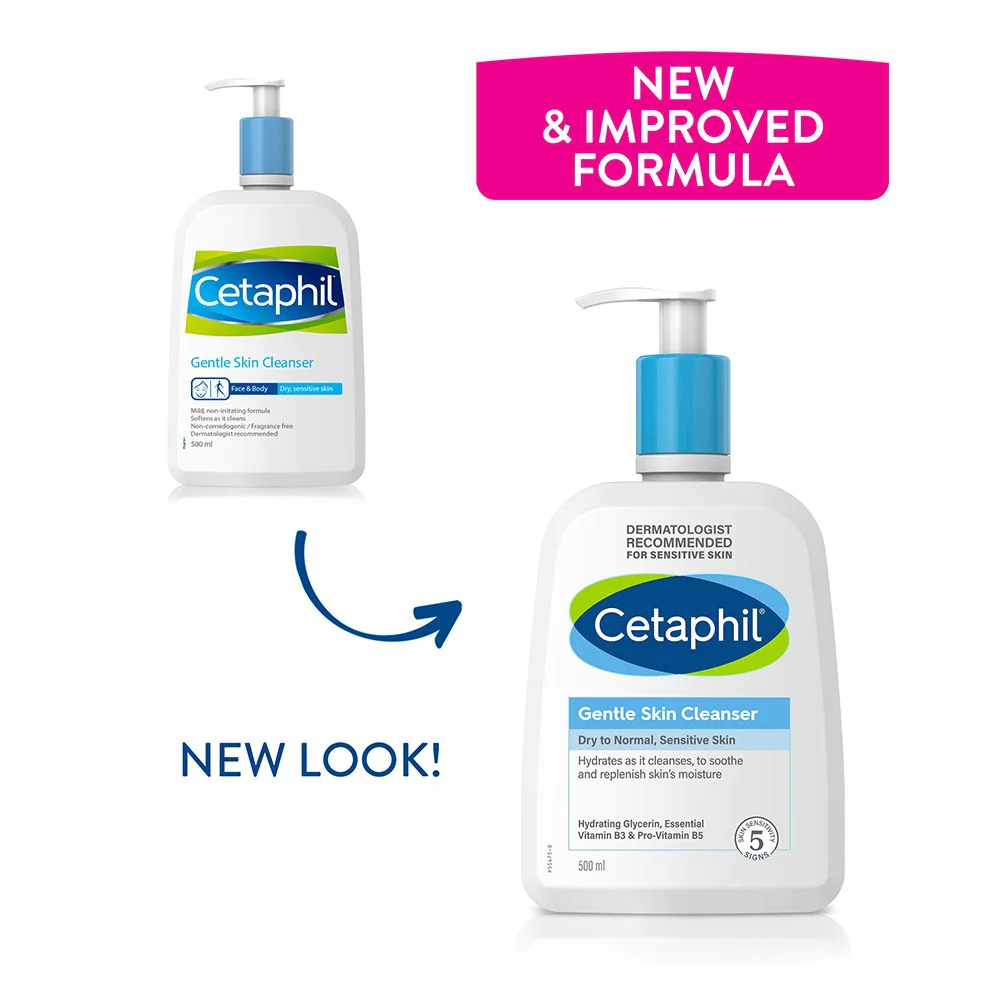 Cetaphil Gentle Skin Cleanser Dry to Normal, Sensitive Skin 500 mL - Image 6