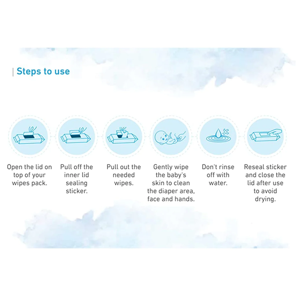 Cetaphil Baby Gentle Wipes 20's - Image 2