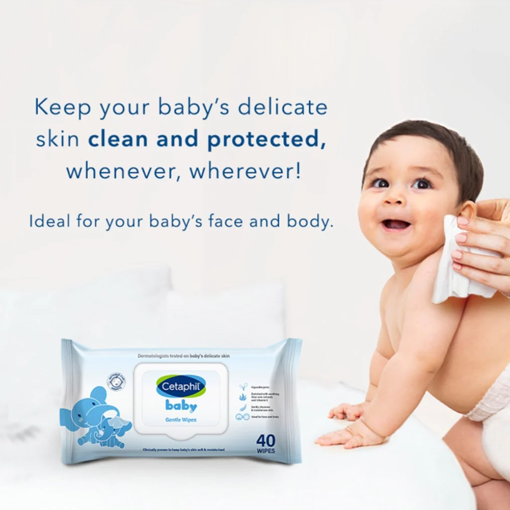 Cetaphil Baby Gentle Wipes 20's - Image 5