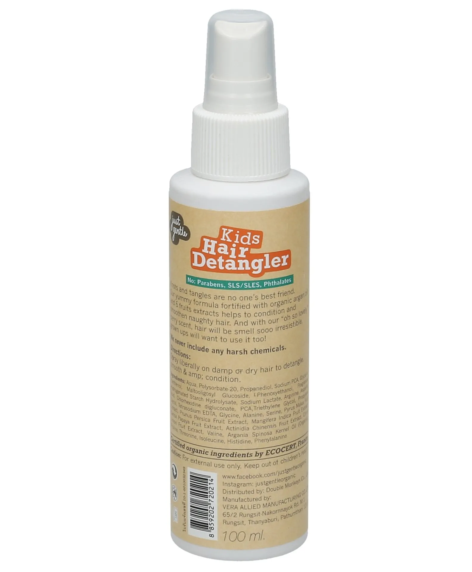 Just Gentle Kids Hair Detangler - 100 ml - Image 2