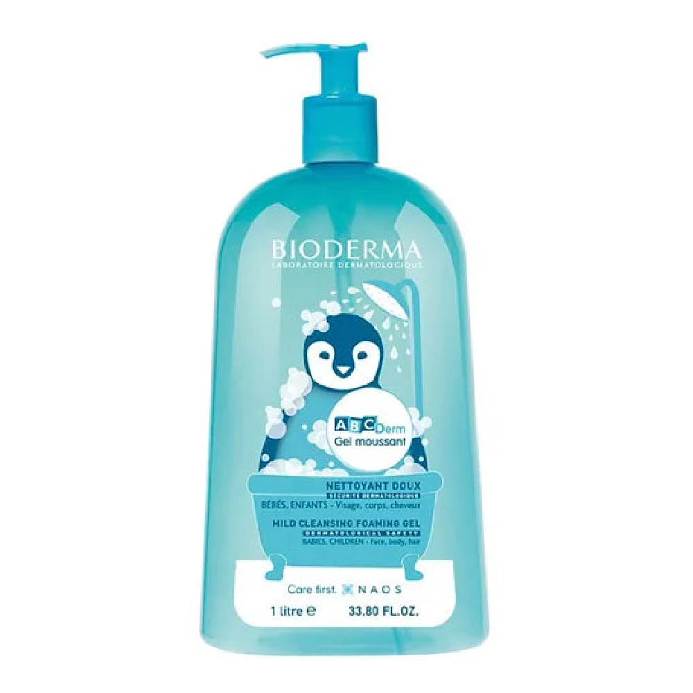 Bioderma ABCDerm Moussant Cleansing Gel for Babies and Children - 1000ml