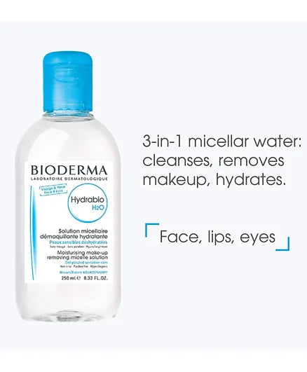 Bioderma Hydrabio H2O Moisturising Make-Up Removing Micellar Solution - 250ml