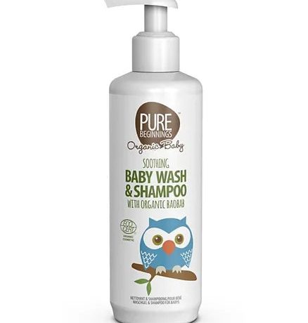 Pure Beginnings Organic Vegan Soothing Baby Wash & Shampoo with Baobab - 500mL